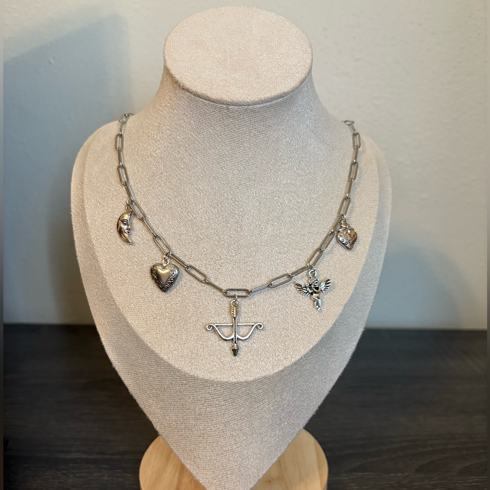Handmade Silver Charm Necklace